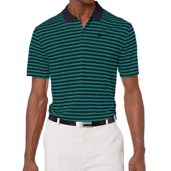 Nike Mens’ Dri-Fit Victory Stripe Golf Polo size M - Picture 1 of 5
